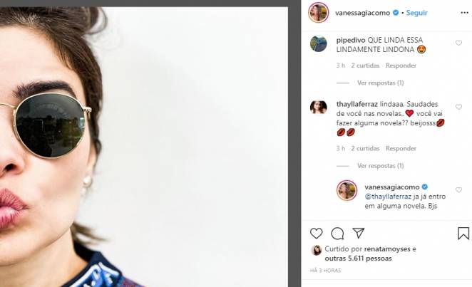 Vanessa Giácomo reprodução instagram Vanessa Giácomo reprodução instagram