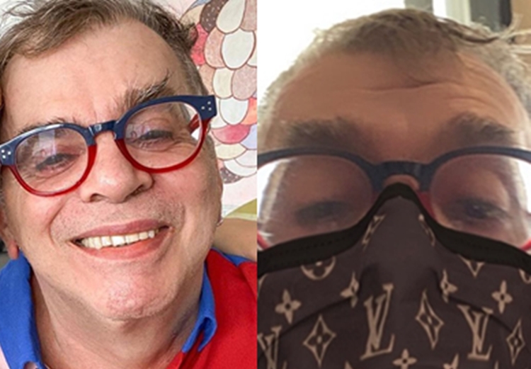 Walcyr Carrasco aparece de máscara em rede social e seguidor critica o autor