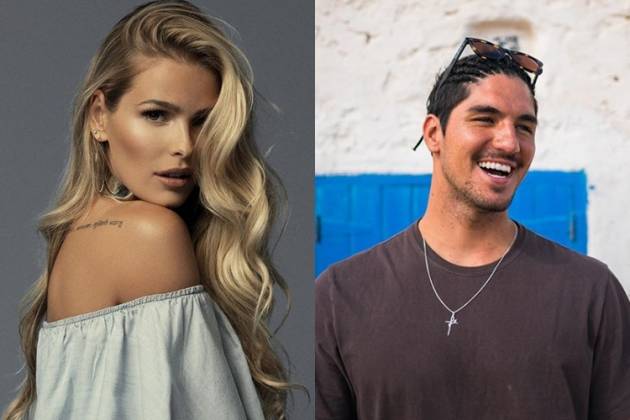 Yasmim brunet e Gabriel Medina reprodução instagram e montagem Area Vip Yasmim brunet e Gabriel Medina reprodução instagram e montagem Area Vip