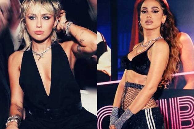 Miley Cyrus e Anitta - Reprodução / Instagram