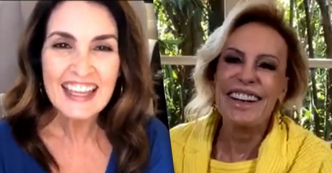 Ana Maria Braga e Fátima Bernardes conversam em live nas redes sociais do Gshow — Foto: Reprodução/Instagram