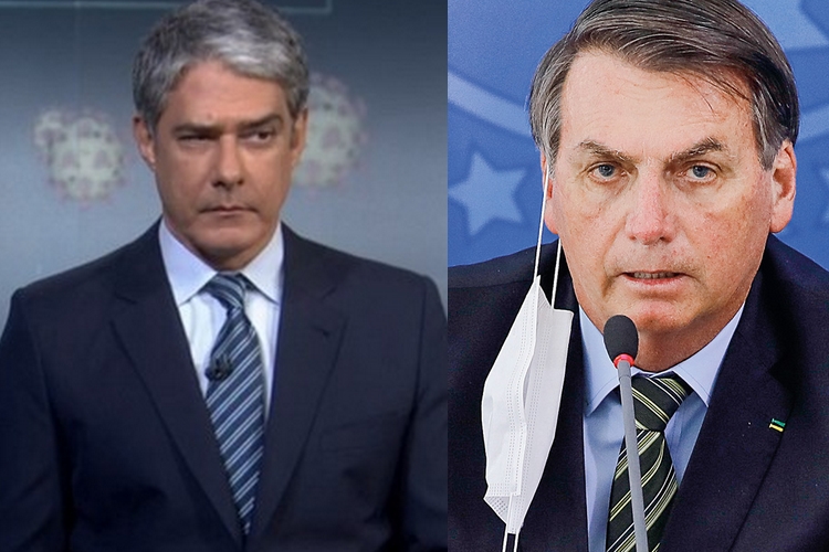William Bonner causa polêmica ao repreender Jair Bolsonaro ao vivo no ‘Jornal Nacional’