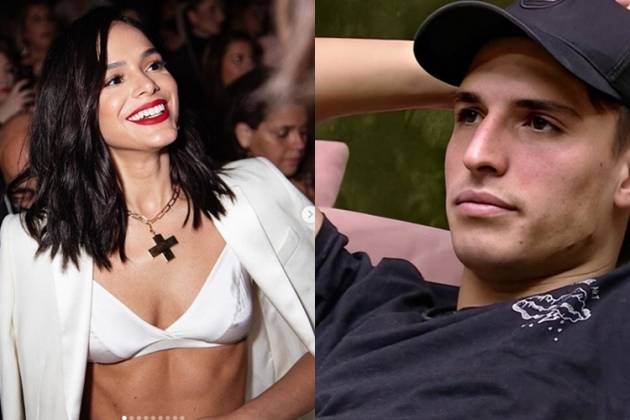 Bruna Marquezine e Felipe Prior reprodução Instagram e montagem Área Vip