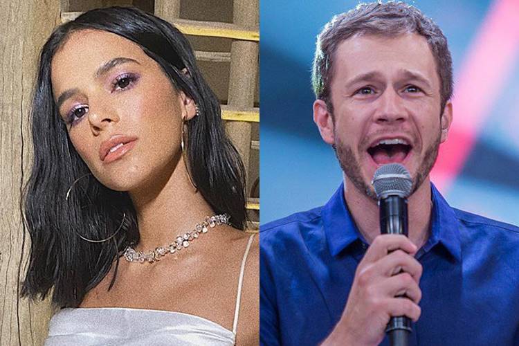 Bruna Marquezine comenta sobre dancinha feita por Tiago Leifert ao vivo
