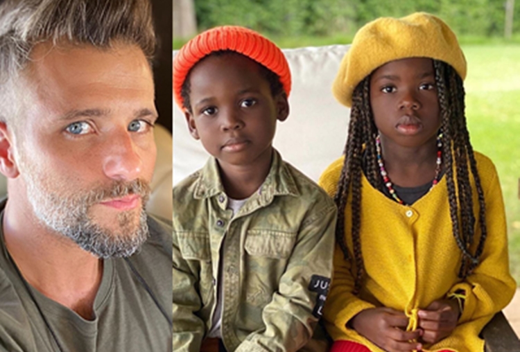 Bruno Gagliasso divide com fãs momento especial do filhos, Bless e Titi