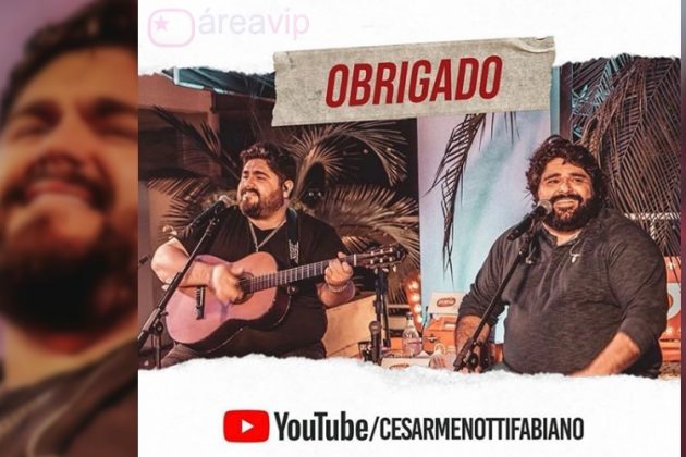 Sertanejo César Menotti se emociona com agradecimento após live - Reprodução/Instagram
