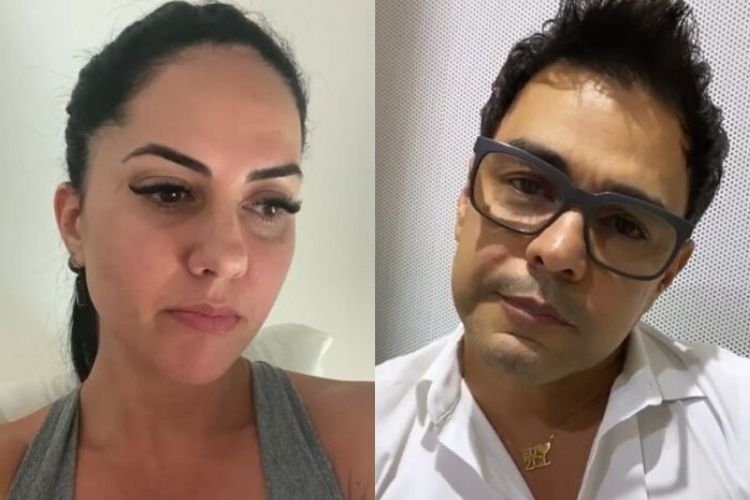 Graciele Lacerda e o cantor sertanejo Zezé di Camargo, o seu noivo - Reprodução: Instagram (Montagem: Área VIP) Graciele Lacerda e o cantor sertanejo Zezé di Camargo, o seu noivo - Reprodução: Instagram (Montagem: Área VIP)
