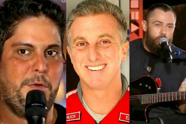 Luciano Huck homenageia sertanejos Jorge e Mateus após recorde histórico em live