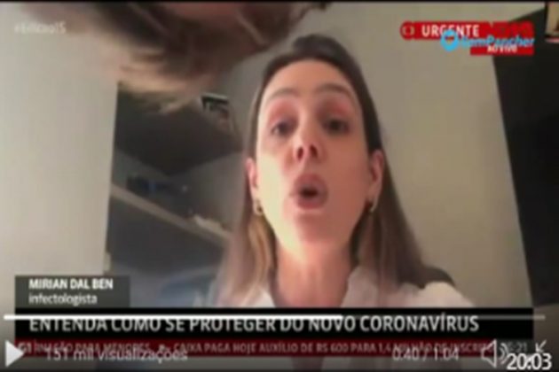 Médica Mirian Dal Ben reprodução Globo News
