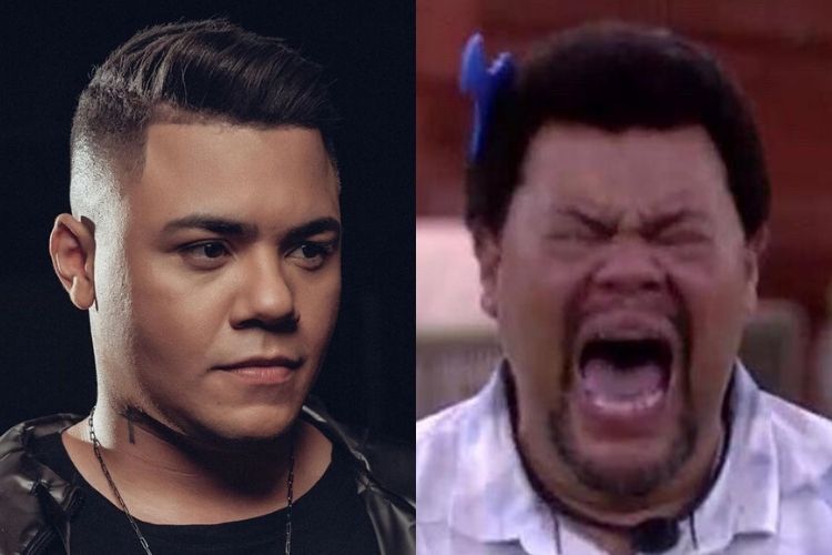 O cantor sertanejo Felipe Araújo e o ator Babu Santana - Reprodução: Instagram (Montagem: Área VIP)