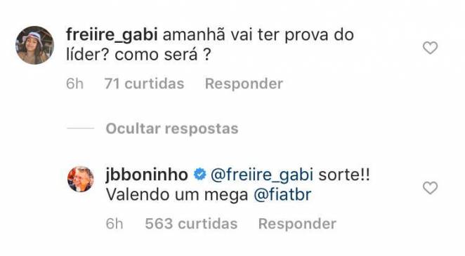 Foto: Reprodução/Instagram@jbboninho