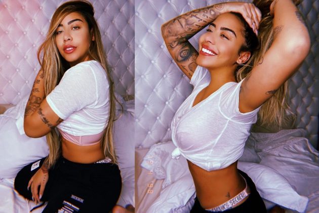 Se a influenciadora estivesse grávida, ela estaria no oitavo mês de gestação (Foto: reprodução / Instagram @rafaella)