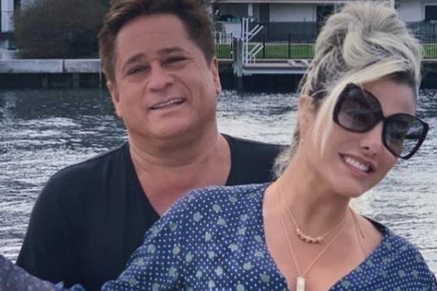 Sertanejo Leonardo e esposa Poliana reprodução Instagram
