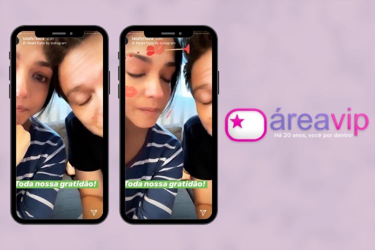 Thais Fersoza e o cantor sertanejo Michel Teló, o seu marido; atriz estava em lágrimas - Reprodução: Instagram (Montagem: Área VIP)