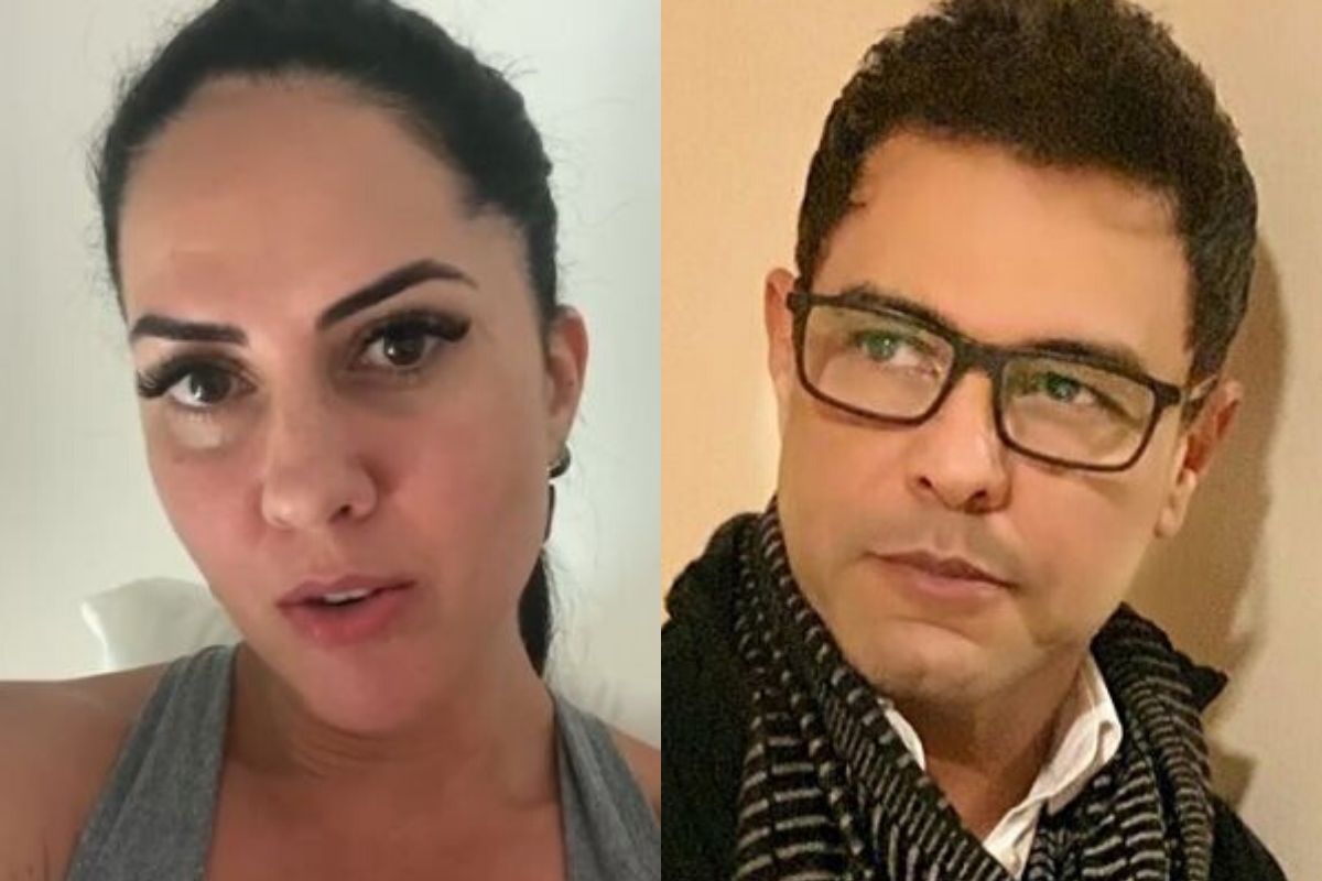 A noiva do cantor sertanejo Zezé di Camargo, Graciele Lacerda e o músico - Reprodução: Instagram (Montagem: Área VIP) Zezé Di Camargo e Graciele Lacerda tristes