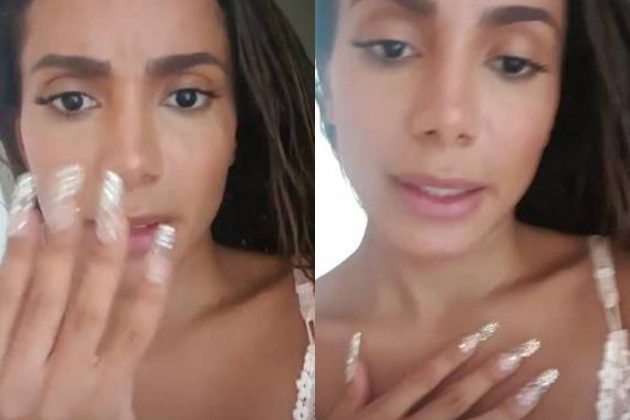 Anitta surge de unhas grandes, mas perde a paciência: "Como vou ao banheiro?"