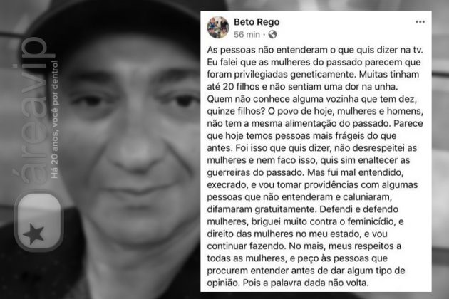 Apresentador Beto Rego, do 'Balanço Geral PI' - Reprodução/Facebook