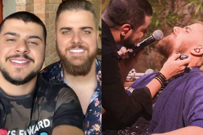 Zé Neto fica careca após live com Cristiano