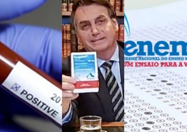 Hoje no Brasil: Covid-19 continua fazendo vítimas, uso da Cloroquina é orientada pelo governo e Enem terá nova data