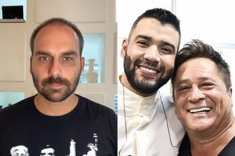 Após críticas, sertanejo Leonardo e Gusttavo Lima são defendidos por Eduardo Bolsonaro