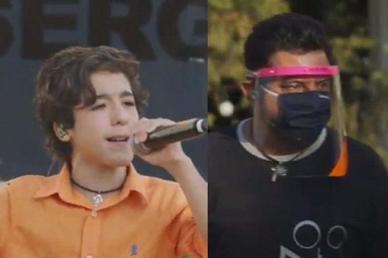 Sertanejo Bruno e esposa, Marianne Rabelo, ‘invadem’ live do filho, Enzo Rabelo