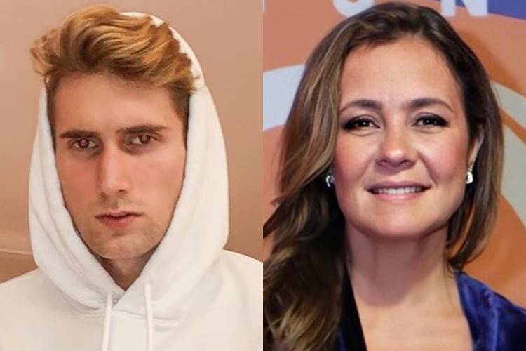 Filho de Adriana Esteves prega peça na atriz