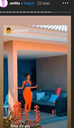 Reprodução Instagram Anitta Novo namorado de Anitta flagra cantora em momento íntimo