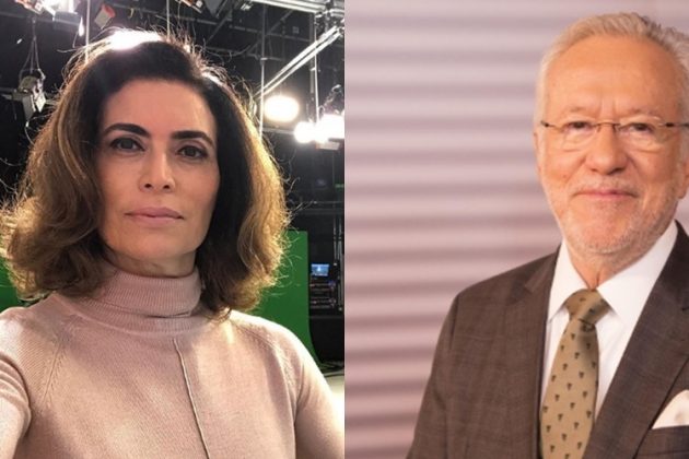 Giuliana Morrone e Alexandre Garcia reprodução Instagram e montagem Área Vip