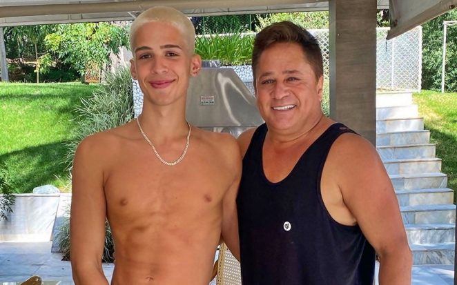 João Guilherme aparece em vídeo raro com Leonardo e diverte seguidores (Foto: Reprodução/Instagram)