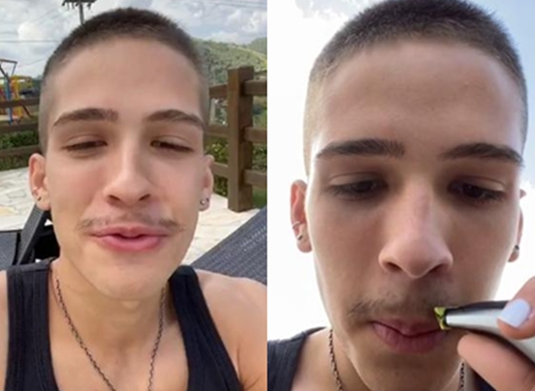 A pedido das fãs, João Guilherme faz mudança no visual e fica devendo promessa