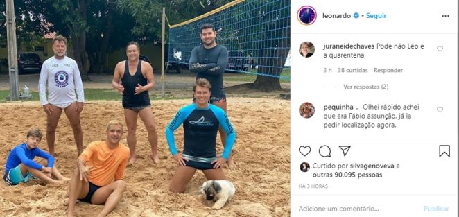 Leonardo e amigos reprodução Instagram