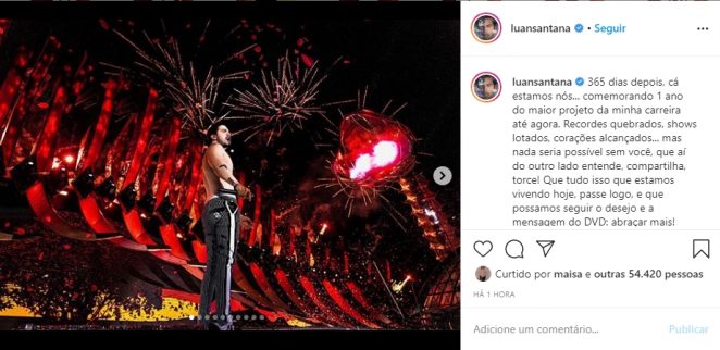 Luan Santana reprodução Instagram