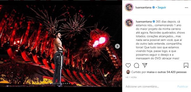 Luan Santana reprodução Instagram