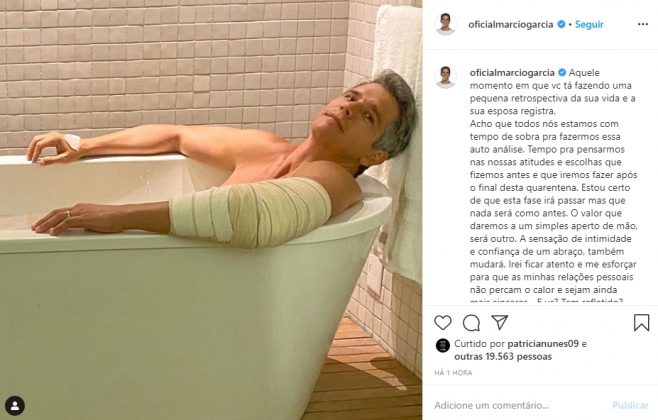 Marcio Garcia reprodução Instagram