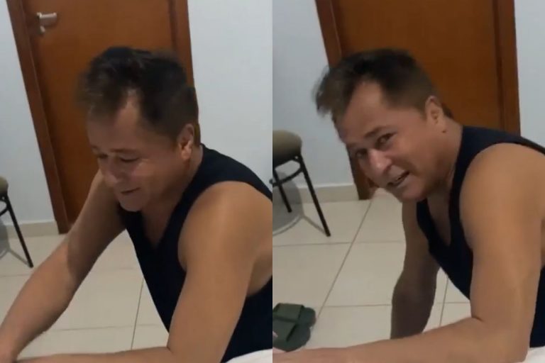 Sertanejo Leonardo é flagrado em momento íntimo pela esposa