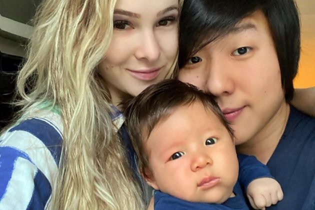 E-xBBB Pyong Lee com Sammy e o filho, Jake — Foto: Reprodução/Instagram