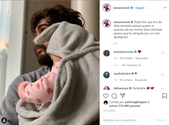 Rafa Vitti e sua filha Clara Maria reprodução Instagram