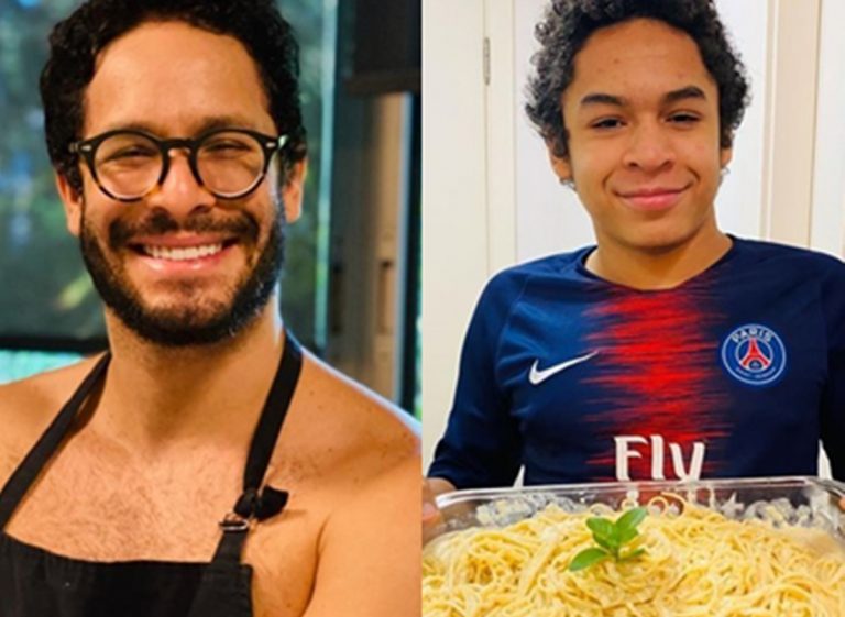 Rainer Cadete mostra dotes culinários do filho: “amor e orgulho”