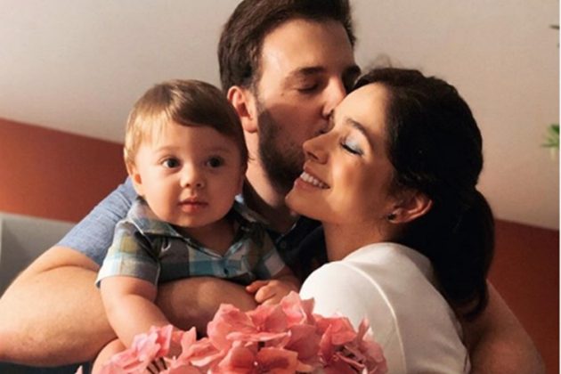 Sabrina Petraglia marido Ramón e filho Gael reprodução Instagram