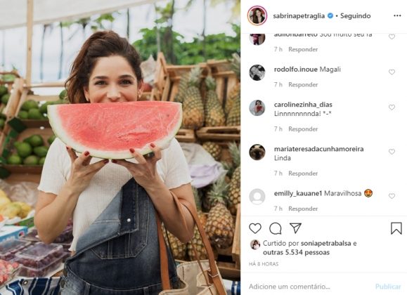 Sabrina Petraglia reprodução isntagram