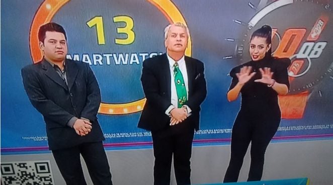 Sikera Jr e sua equipe reporter Brunoso e repórter Maiara Rocha foto Rede TV