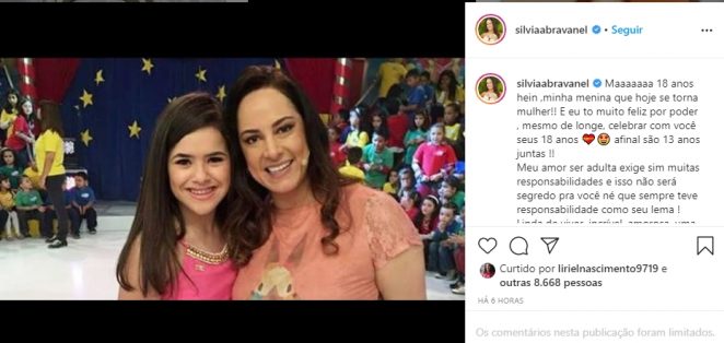 Silvia Abravanel e Maisa reprodução Instagram