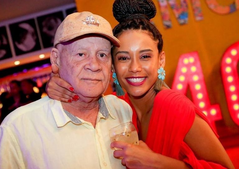 Em quarentena, Taís Araújo comemora aniversário do pai à distância