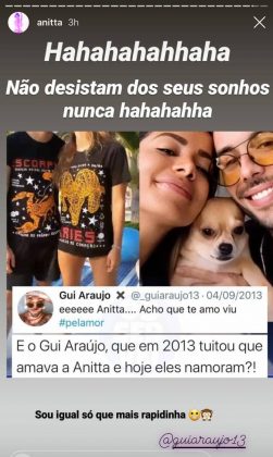 Namorado de Anitta já tinha interesse na cantora desde 2013