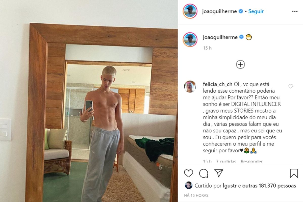 A foto compartilhada pelo filho do cantor sertanejo Leonardo, que chamou a atenção dos fãs