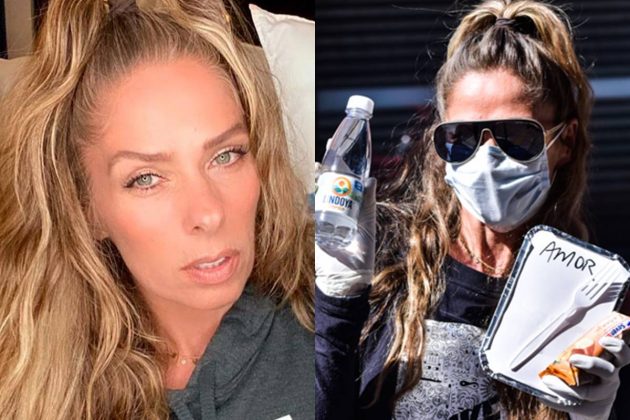 Adriane Galisteu distribui marmitas para moradores de rua 