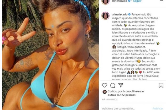 Aline Riscado reprodução instagram Aline Riscado reprodução instagram