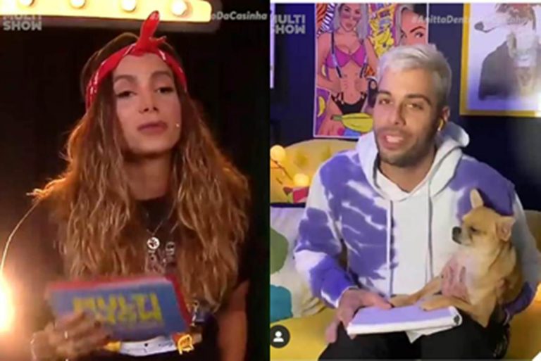 Anitta ganha declaração de amor de Gui Araújo ao vivo no Multishow
