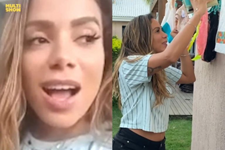 Anitta mostra varal com calcinhas em programa; confira