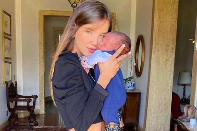 Biah Rodrigues e filho Theo